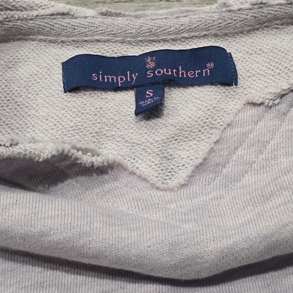 Simply Southern Forever Chasing Sunsets Boxy Hi Low Pullover Sweatshirt Top - Picture 4 of 7